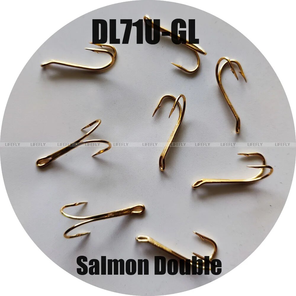 Рыболовные крючки LIFEFLY DL71U-GL, size 8, 50 шт
