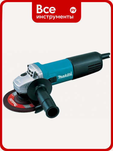 Изображение товара Угловая шлифмашина Makita ф125 мм, 840 Вт, 11000 об\м, плавный пуск, антирестарт, 1.8 кг 9558HNRZ