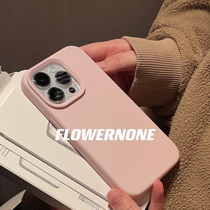 Чехол для телефона Realme GT5 Pro из жидкой силикона в песочном розовом, устойчивый к царапинам и прочный для смартфонов