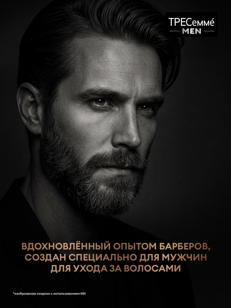 Тресеммé MEN Шампунь мужской для волос укрепляющий, с витамином С, таурином и ниацинамидом, 1000 мл — фото 6