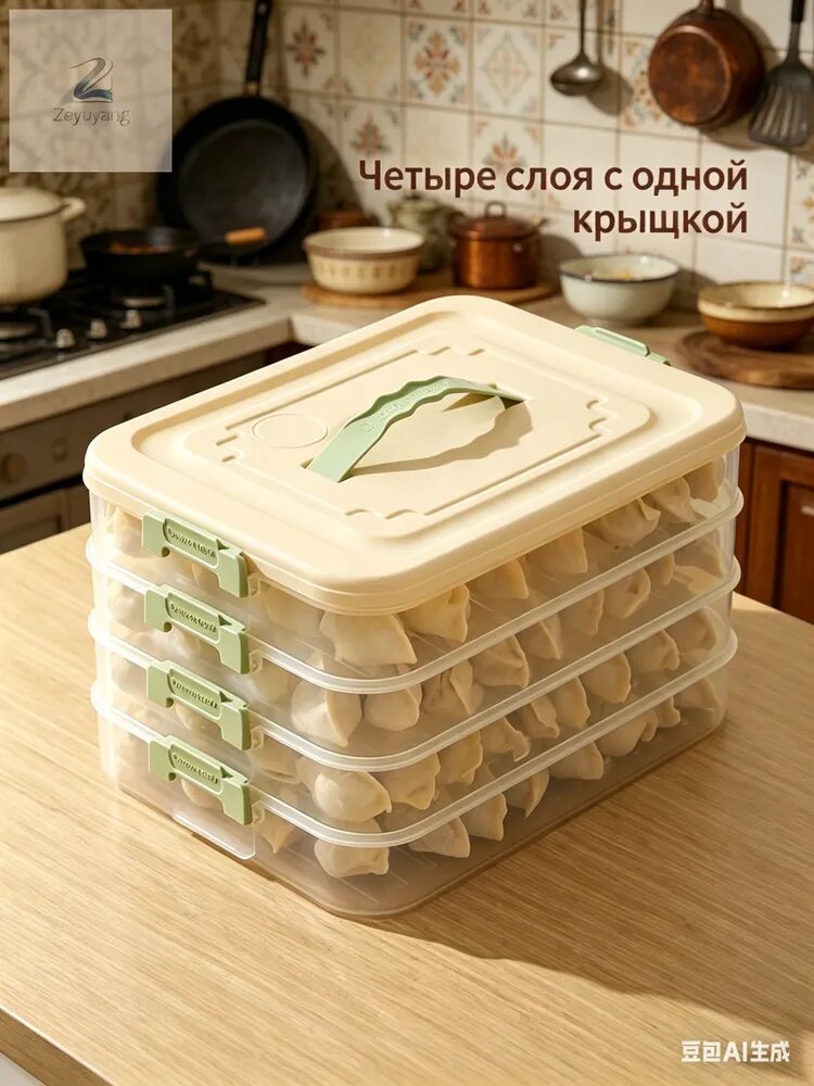 Контейнер пищевой, 4 шт