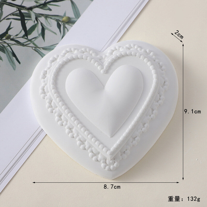 День Святого Валентина 3D DIY гипсовая сердечная поделка Стиль 03, ручная работа для девочек