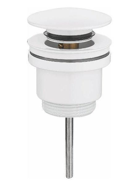 Rose RS31C Донный клапан без перелива, цвет белый