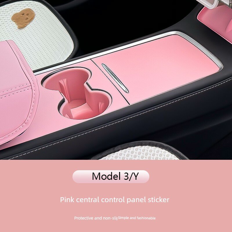 Tesla Model Y/3 Наклейка на центральный подлокотник автомобильный аксессуар