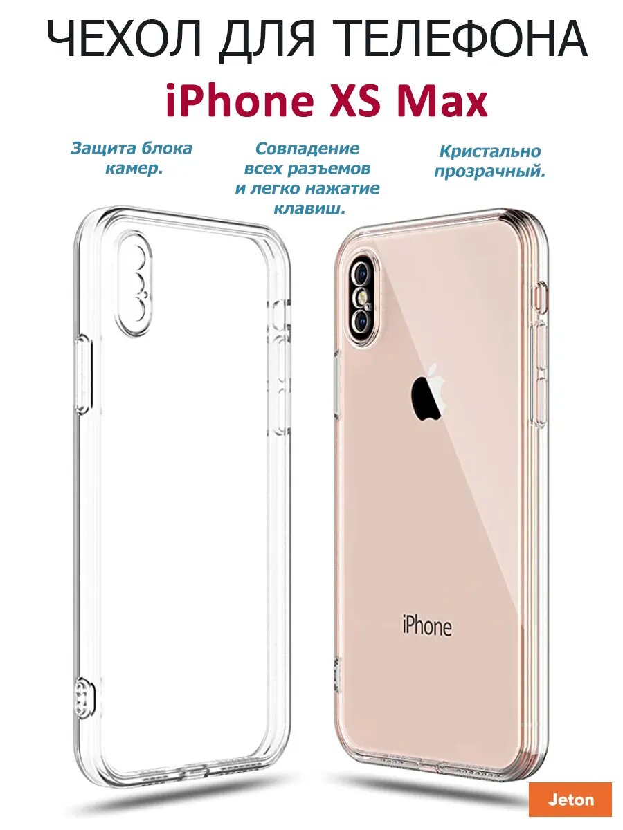 Тонкий прозрачный чехол для iPhone XS MAX, силиконовый, защита камеры