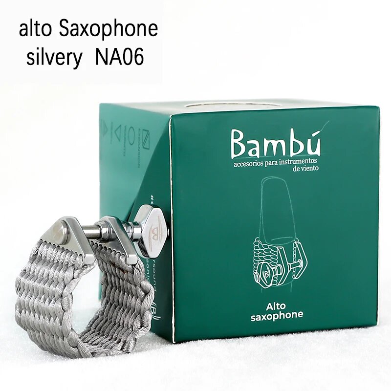 Лигатура для саксофона Alto NA06 серебристая