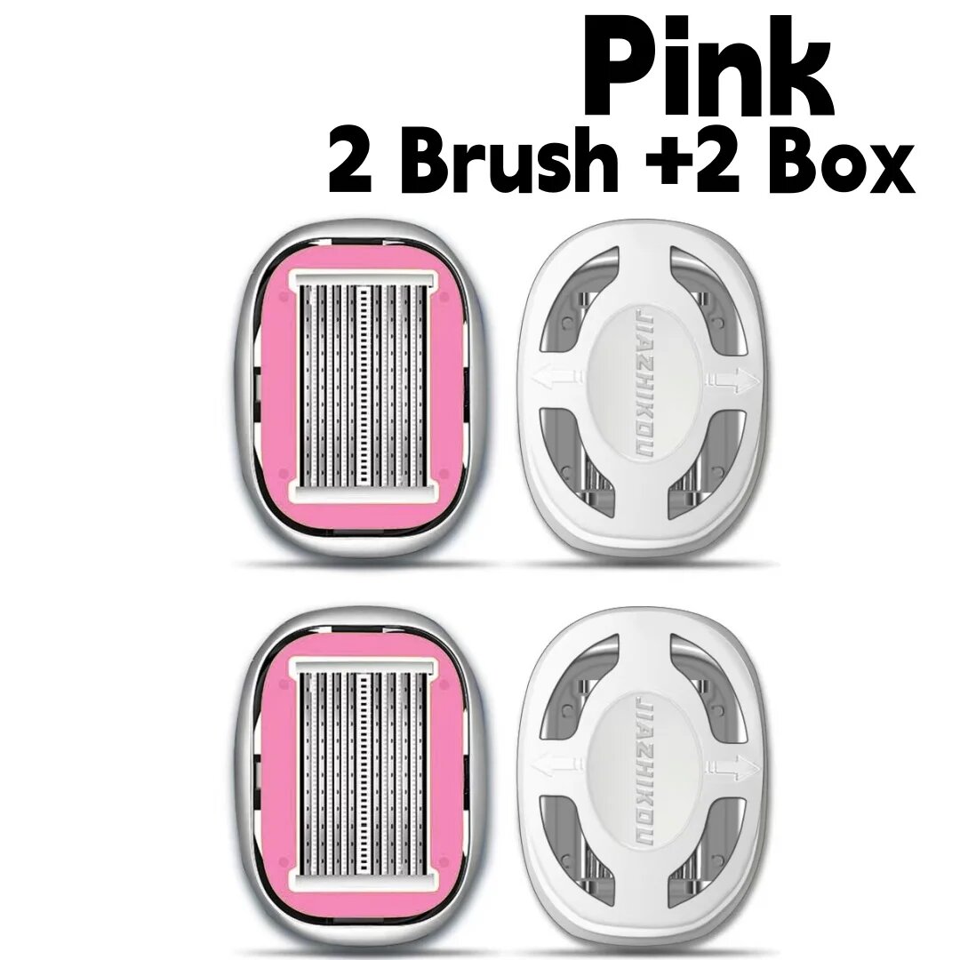 Ручной станок для бритья головы из нержавеющей стали pink-2box