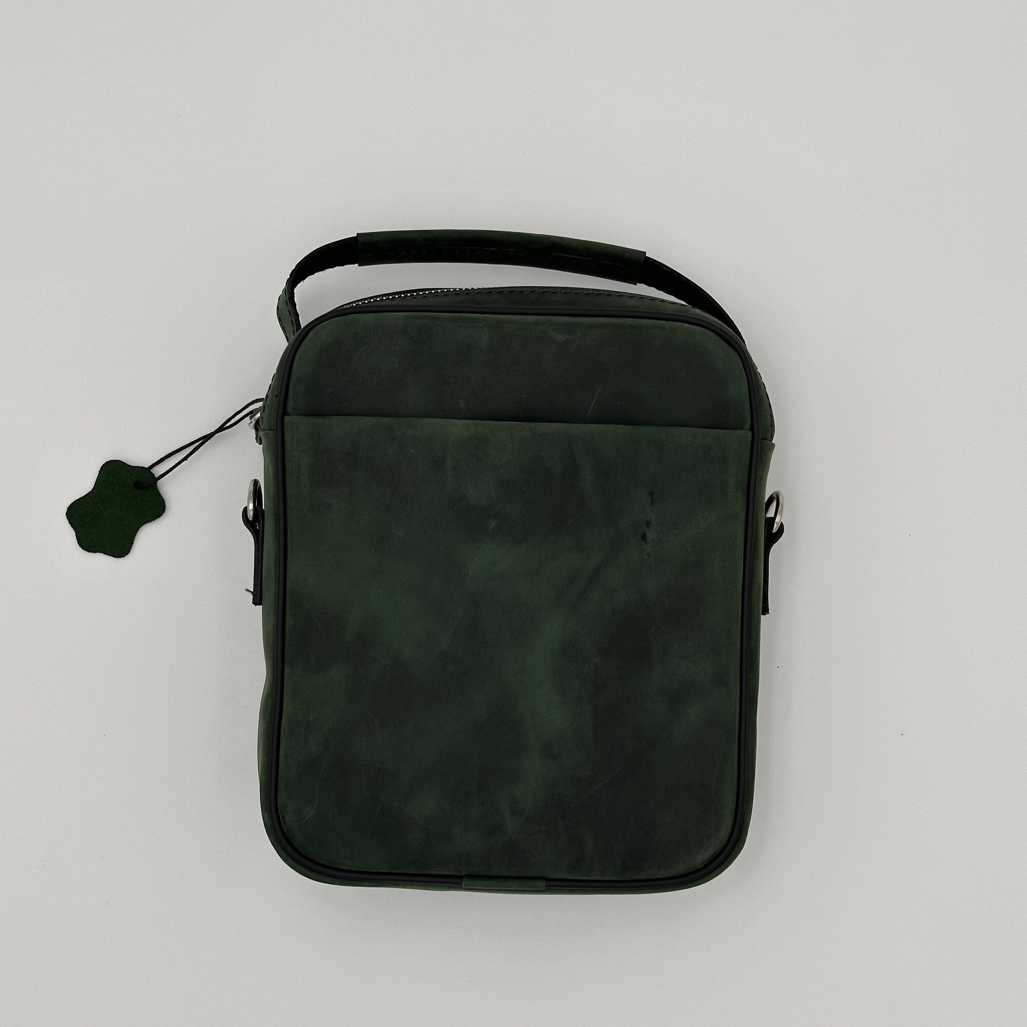 Сумка мессенджер  Мужская кожаная сумка через плечо Crazy Horse