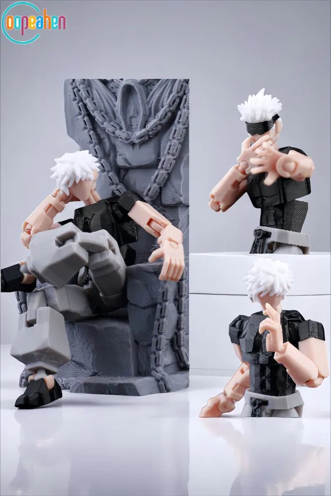 Аниме экшн-фигурка Jujutsu Kaisen - Годжо Сатору, 3D печать, мультишарнирная модель-манекен для коллекции и подарков