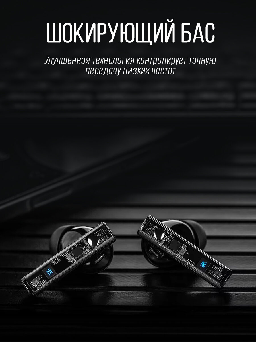 Наушники беспроводные KZ Sora, динамические, Bt 5.4 — фото 1