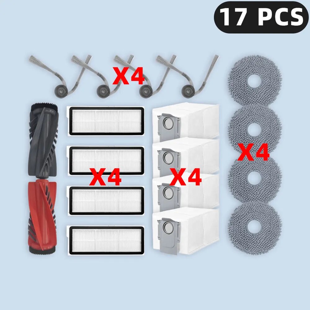 Запчасти для Roborock Qrevo C / C Pro / Curv / CurvC / Edge / EdgeC / 5AE / S5V Set R