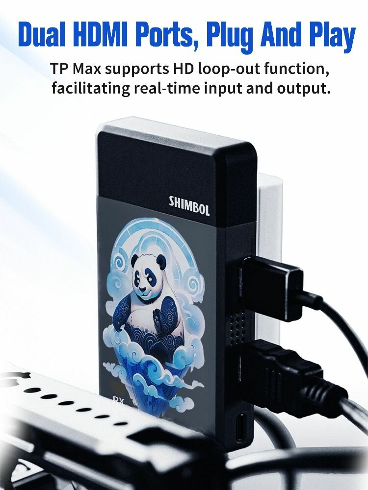 SHIMBOL TP MAX, беспроводная система передачи видео hdmi длиной 1000 футов с передатчиком-приемником для получения двойного изображения с разрешением 1080P