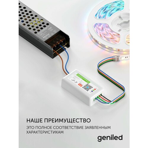 фото Блок питания для светодиодной ленты 300вт 24в ip20 geniled