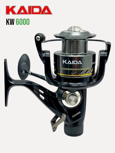 Изображение товара Катушка для рыбалки с байтранером KAIDA KW 6000 6+1, кайда на фидер, донку, карповое удилище