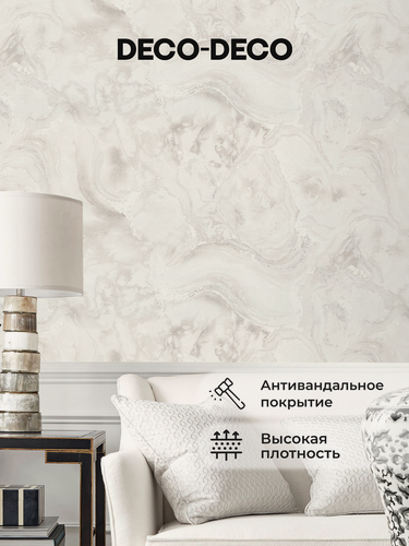 Изображение товара Обои флизелиновые виниловые Воздух 6075-02 Deco-Deco, антивандальные, метровые