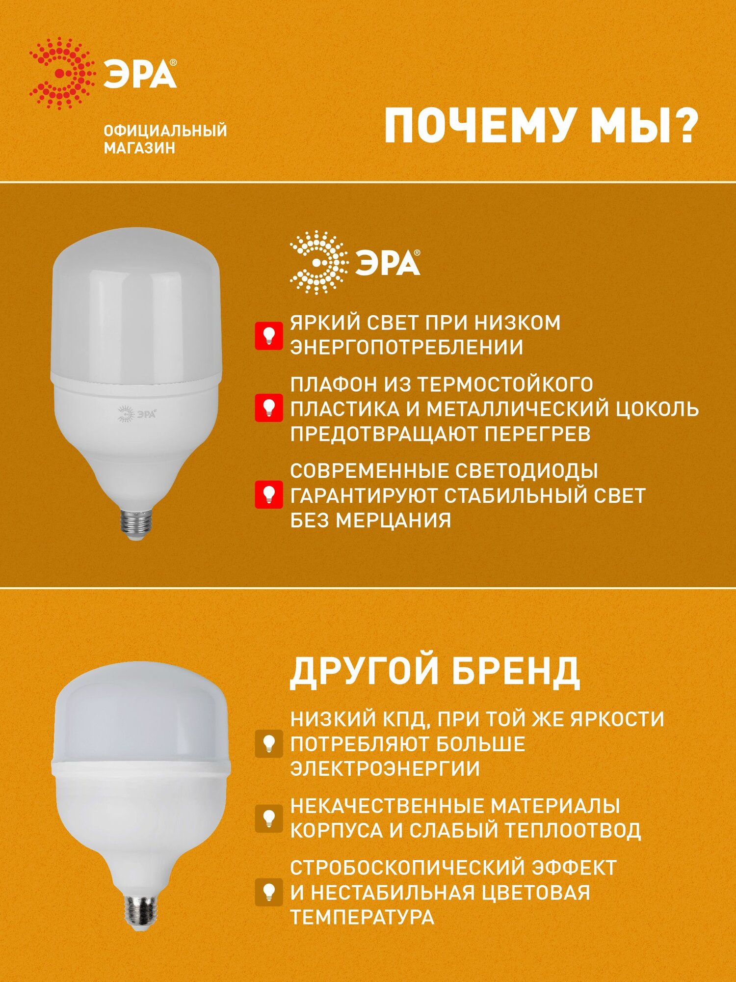 Лампочка светодиодная промышленная ЭРА LED E27/E40 100 Вт T140 колокол 4000К нейтральный белый свет, 1 шт — фото 1