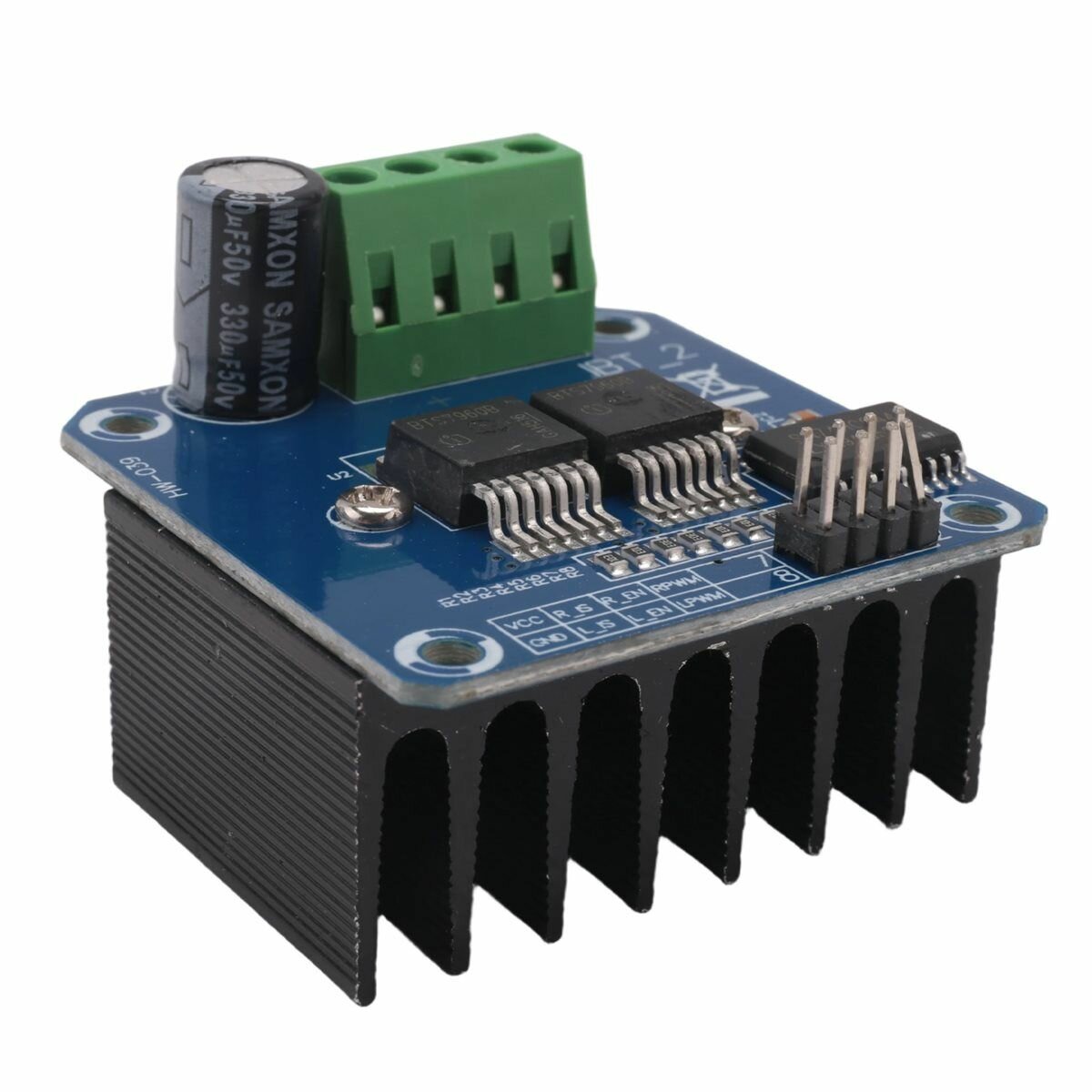 Высокопроизводительный модуль BTS7960 43A для Arduino, "управление двигателем" / контроль тока, питание 6-27В.