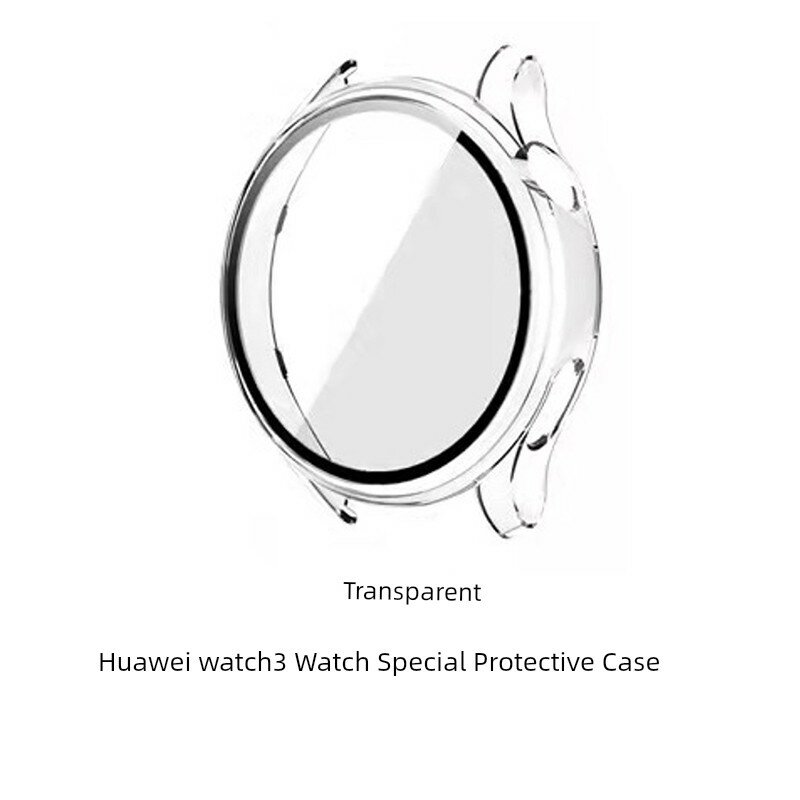 Чехол защитный для Huawei Watch 3, полное покрытие, ударопрочный, силиконовый мягкий, прозрачный