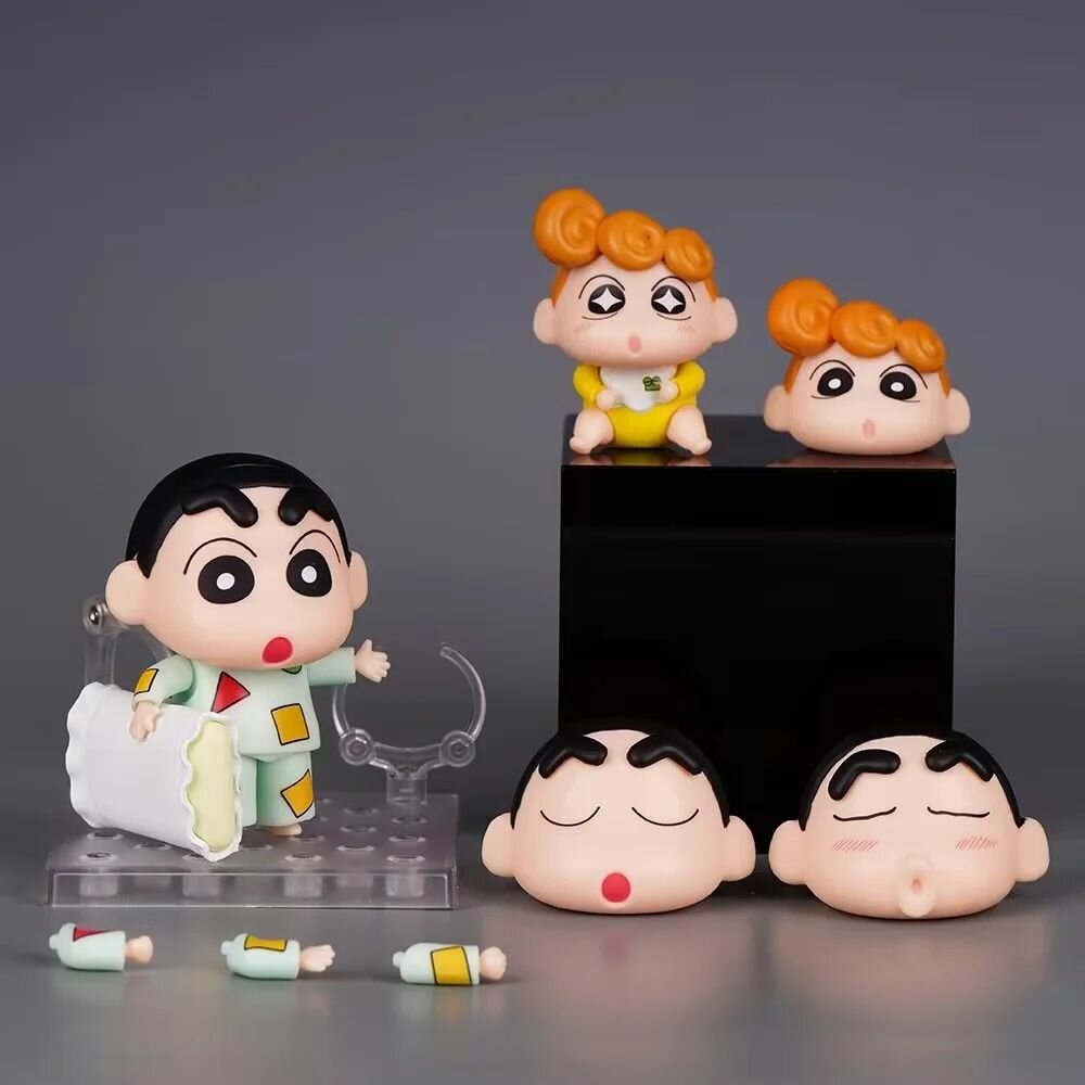 Фигурка РКарандаш Шин-чан Синносукэ Нохара & Химавари / Crayon Shin-chan Shinnosuke Nohara Pajama Ver. & Himawari Нендороид (10 см) 1565