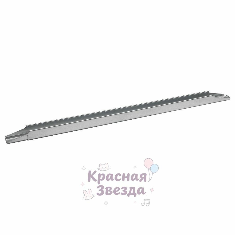 Планка-держатель для каркаса кровати, металлическая, серебристая