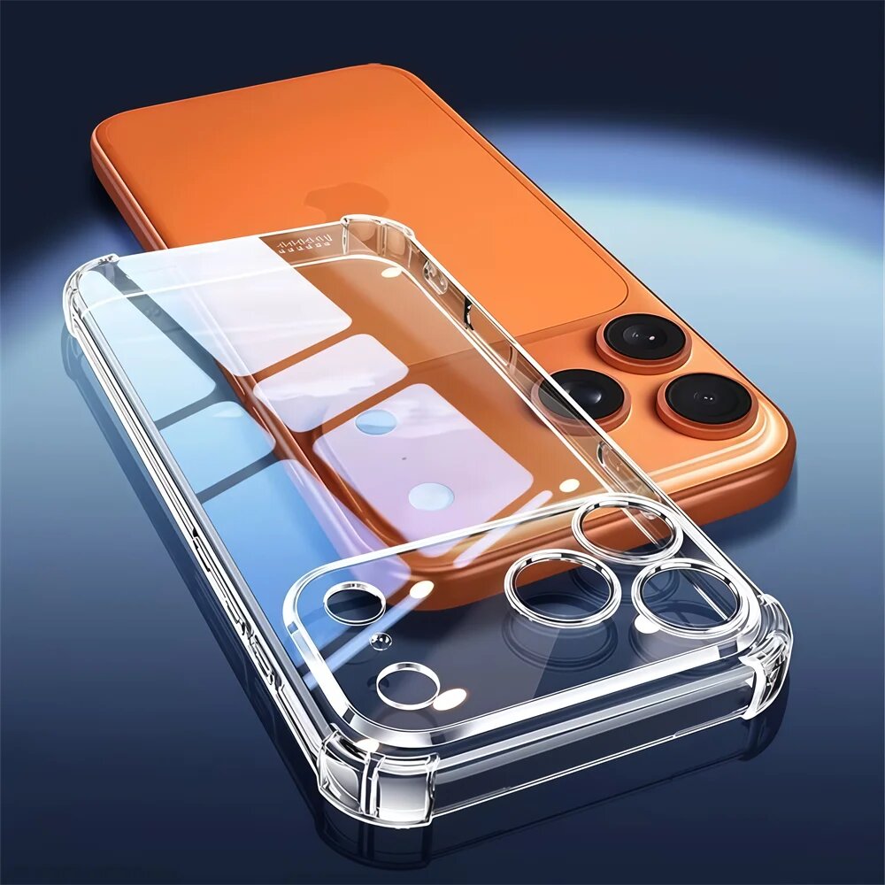 Чехол для iPhone 14 Pro Max, прозрачный, ударопрочный