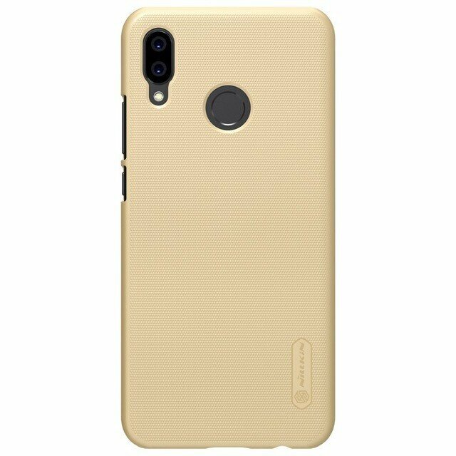 Накладка Nillkin Frosted Shield пластиковая для Huawei P20 Lite (Nova 3E) Gold (золотистая) + пленка