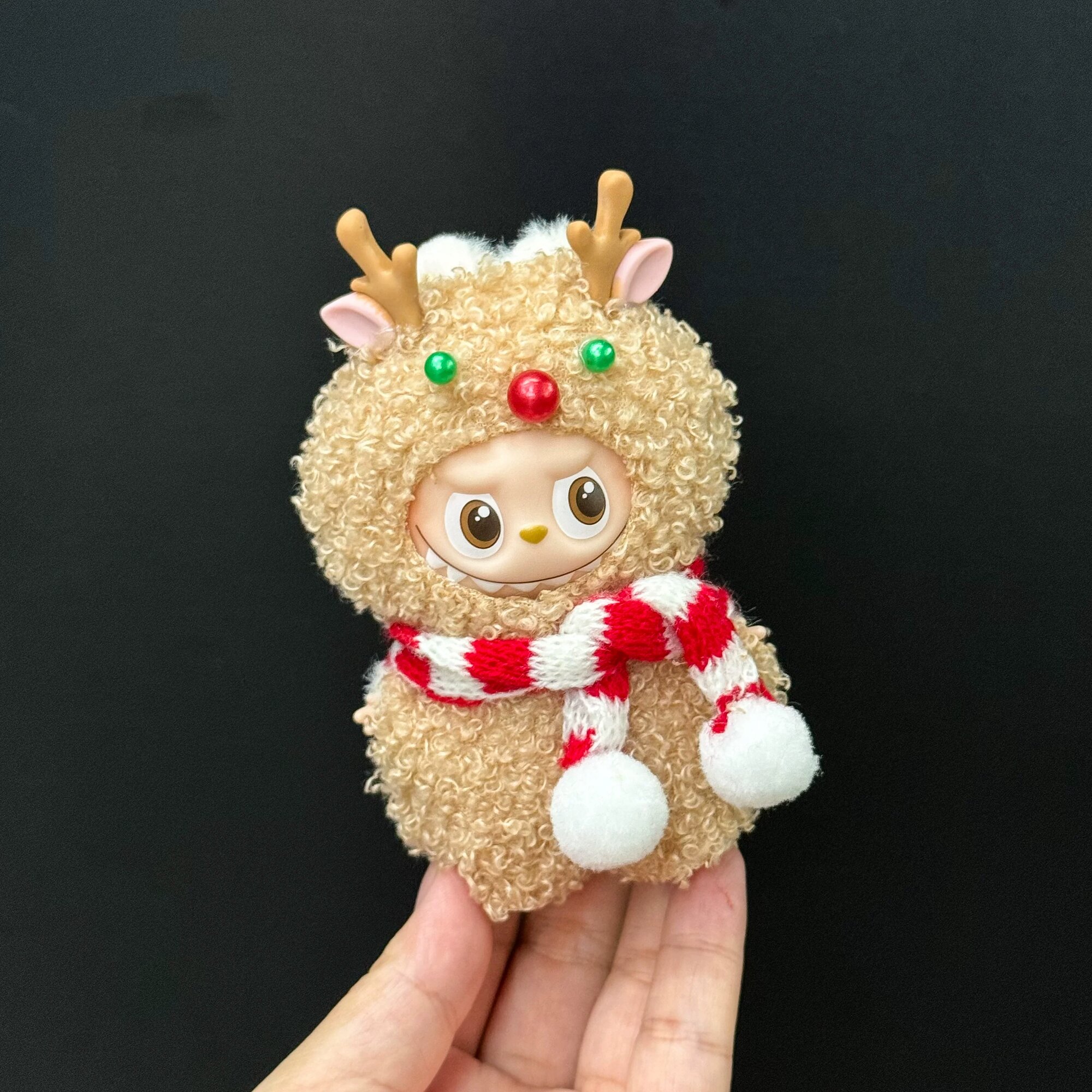 Новогодний мини-комплект одежды для кукол 4-го поколения Лабубу (4.0 версия), фиолетовый дизайн, праздничная тема,