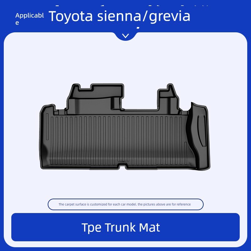 Автомобильный коврик для багажника Toyota Sienna 2021-2025 TPE водонепроницаемый износостойкий