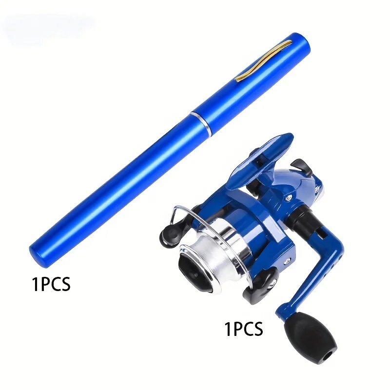 Синяя мини удочка Pen 1 м