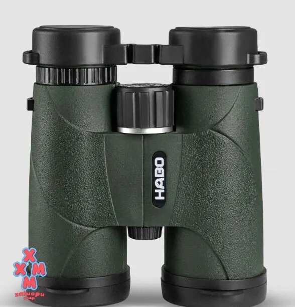 Бинокль HABO Habo 10x42, зеленый, призма Porro, BAK-4, алюминиевый сплав, FMC покрытие