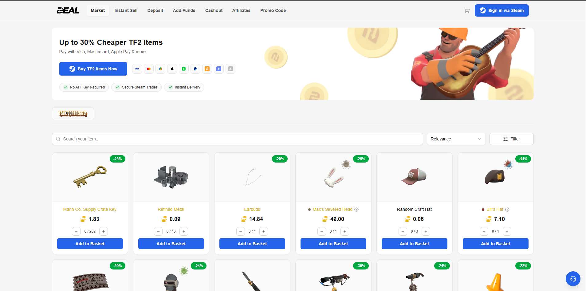 DEAL USD 5 Подарочная карта • для России • цифровой ключ
