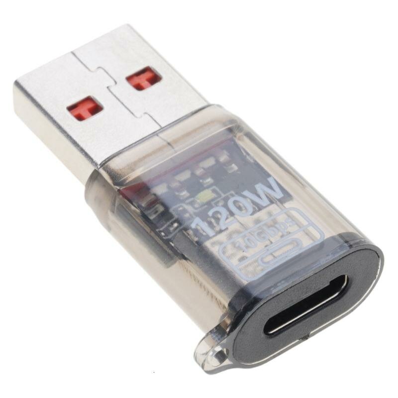 Переходник USB-C — USB-A, Неглубокий черный