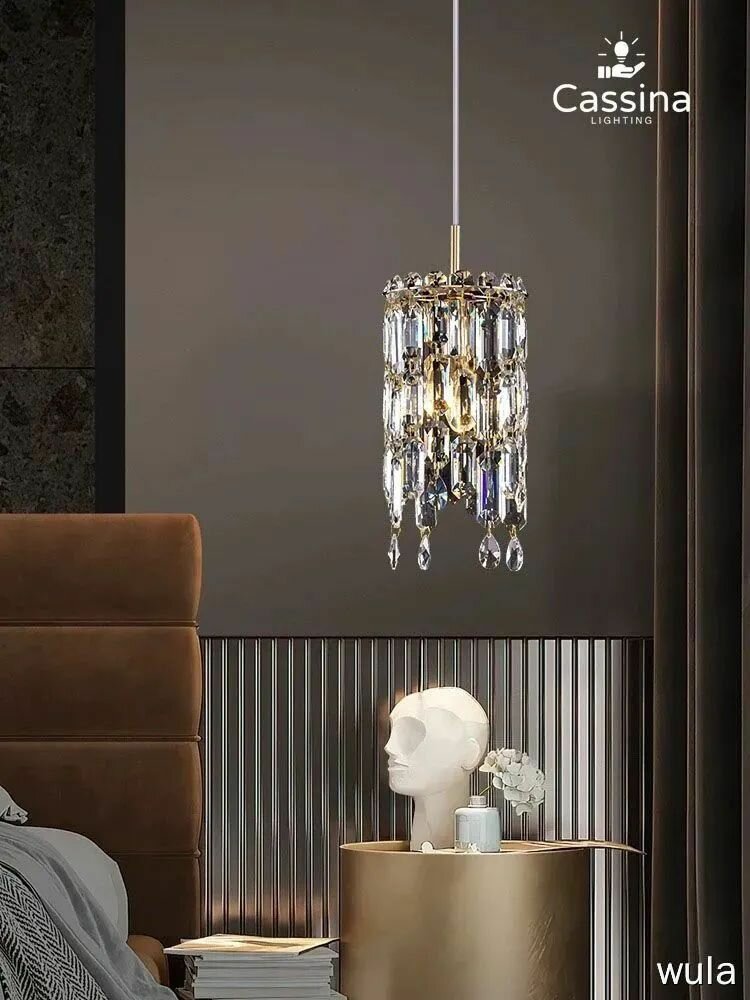 Люстра Cassina 2 шт, кристаллы, элегантный дизайн, E14, 80 Вт, для дома — фото 1