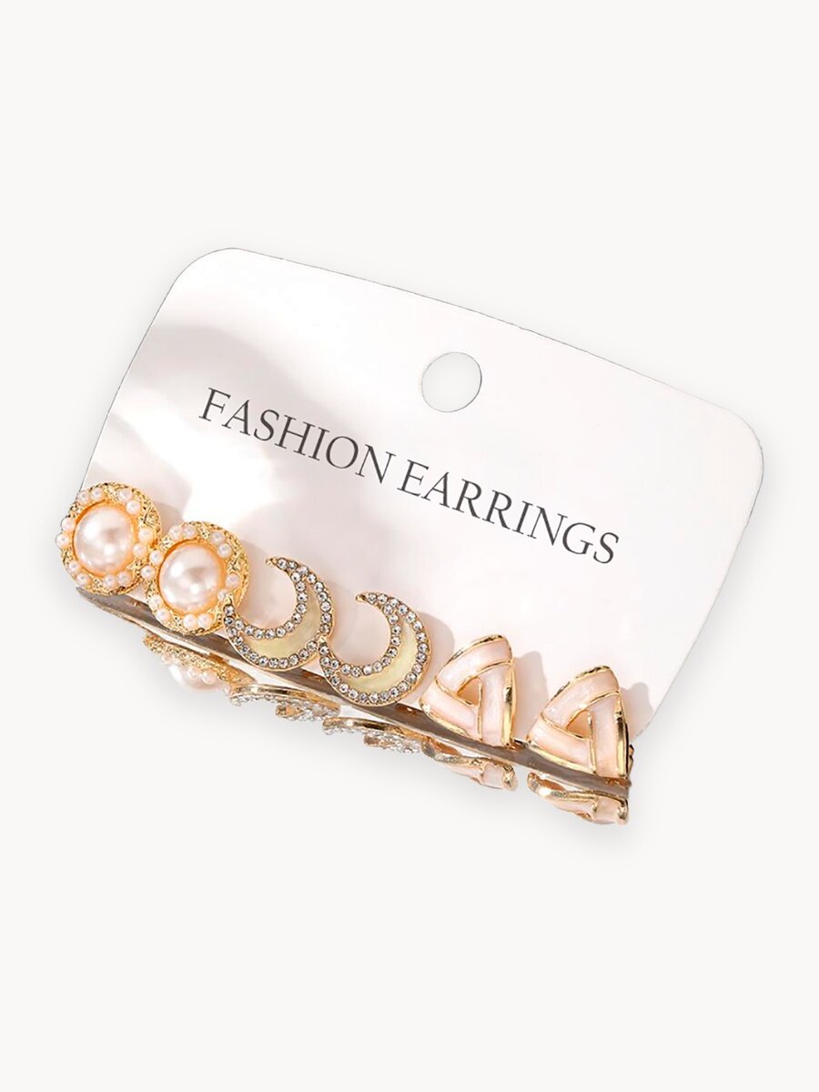 Комплект серег, пластик