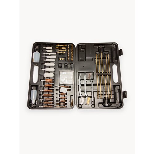 Тактический универсальный походный набор для чистки оружия в пластиковом (кейсе) 60 в 1