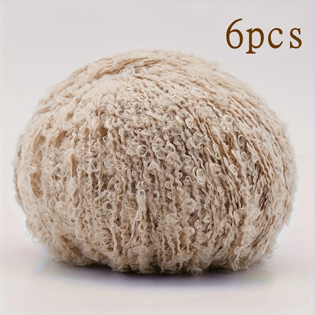 Пряжа Alpaca 6 шт. Бежевый, 05