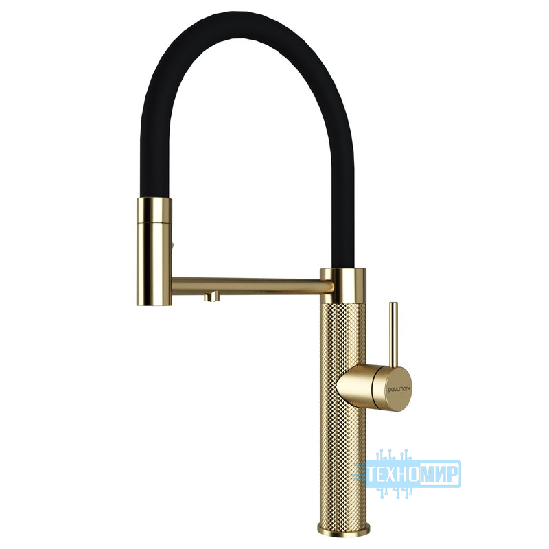 Смеситель PAULMARK GANYMEDE DIAMOND-LG светлое золото (Gd613199-LG)