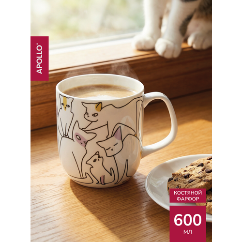 Кружка фарфоровая, для чая и кофе Apollo 
