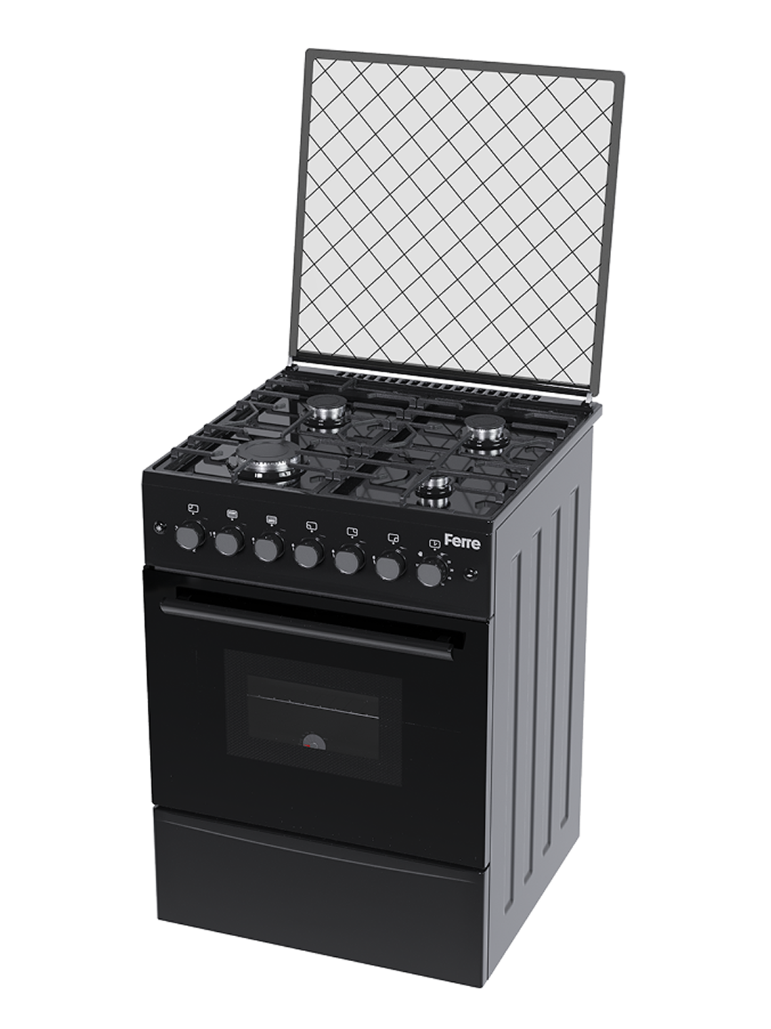 Газовая плита Ferre LP 60F-40B (FFD), черный — фото 1