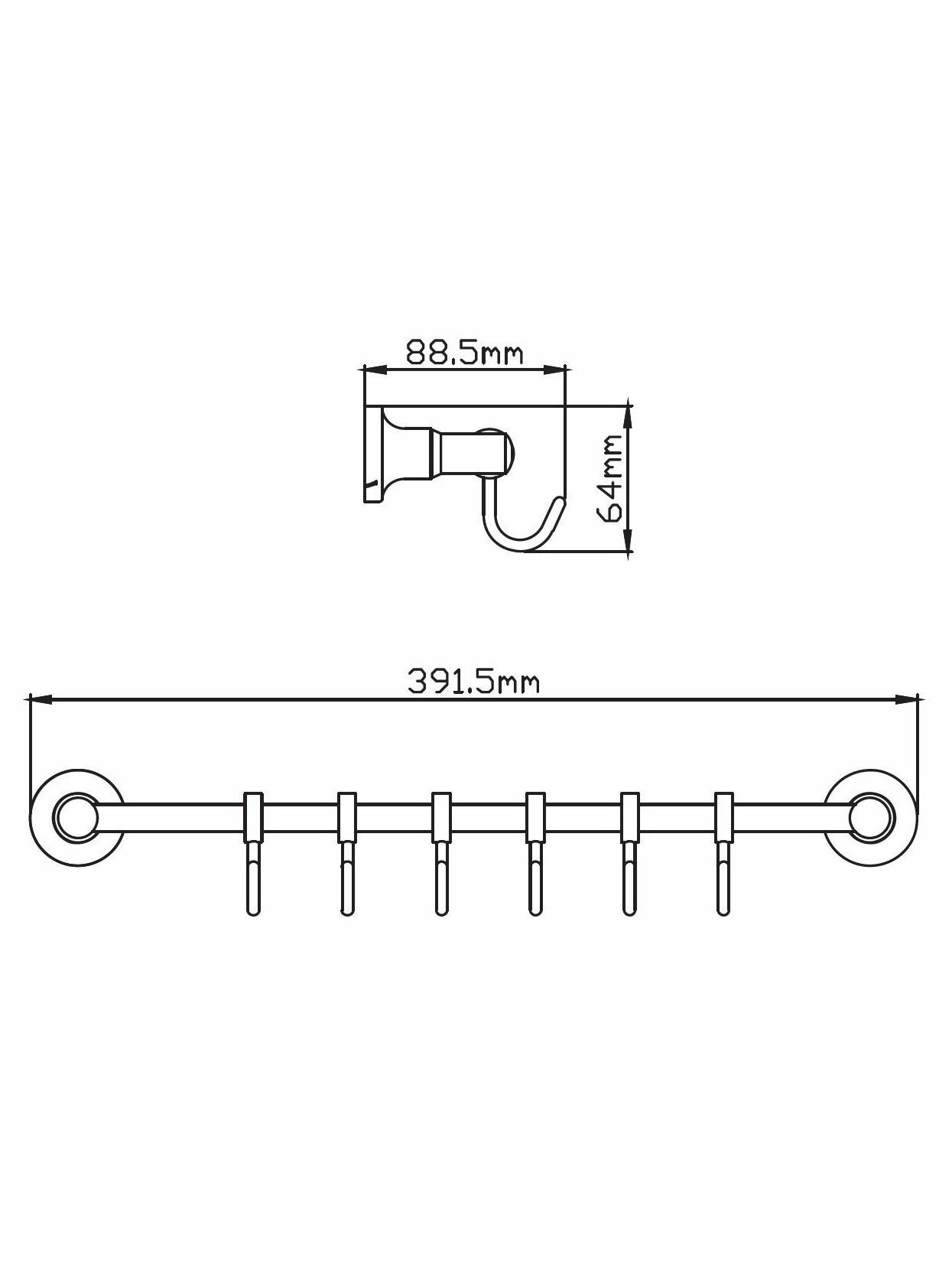 Планка с крючками — фото 1