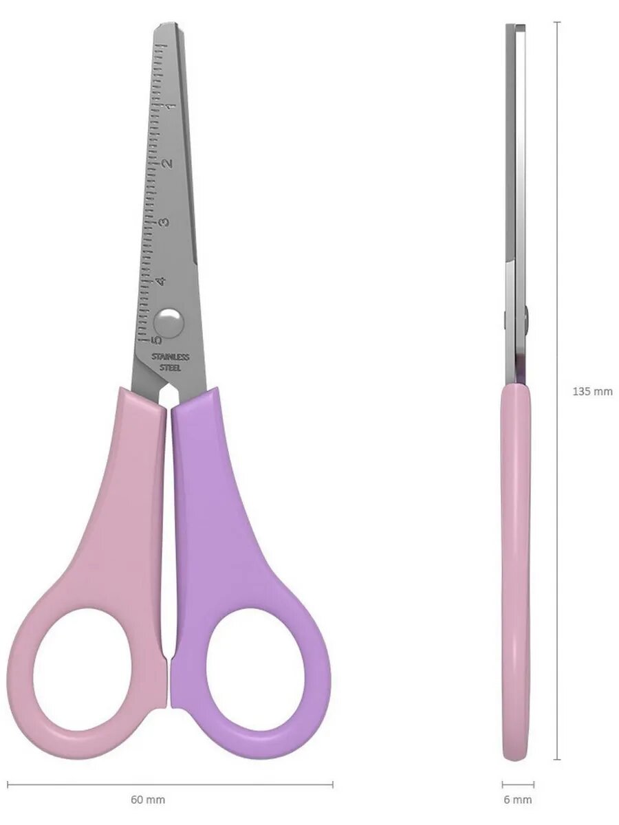 Ножницы детские для левшей 13,5 см — фото 1