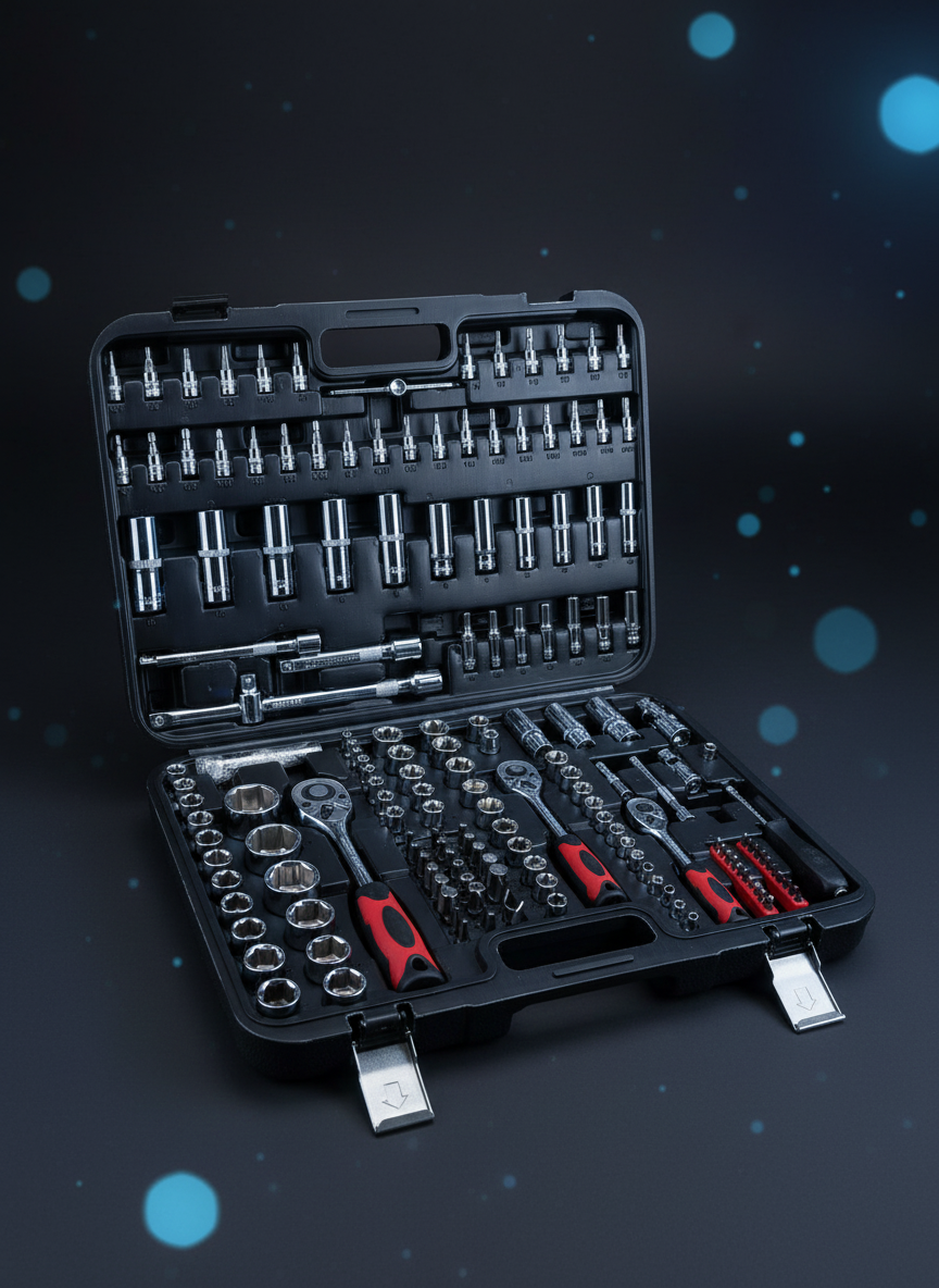 Профессиональный набор инструментов IRON, 171 предметов, в кейсе — фото 1