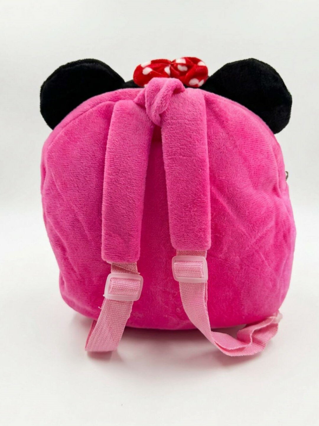 Детский плюшевый рюкзак «Minnie mouse» розовый, мягкий рюкзак-игрушка для девочки — фото 1