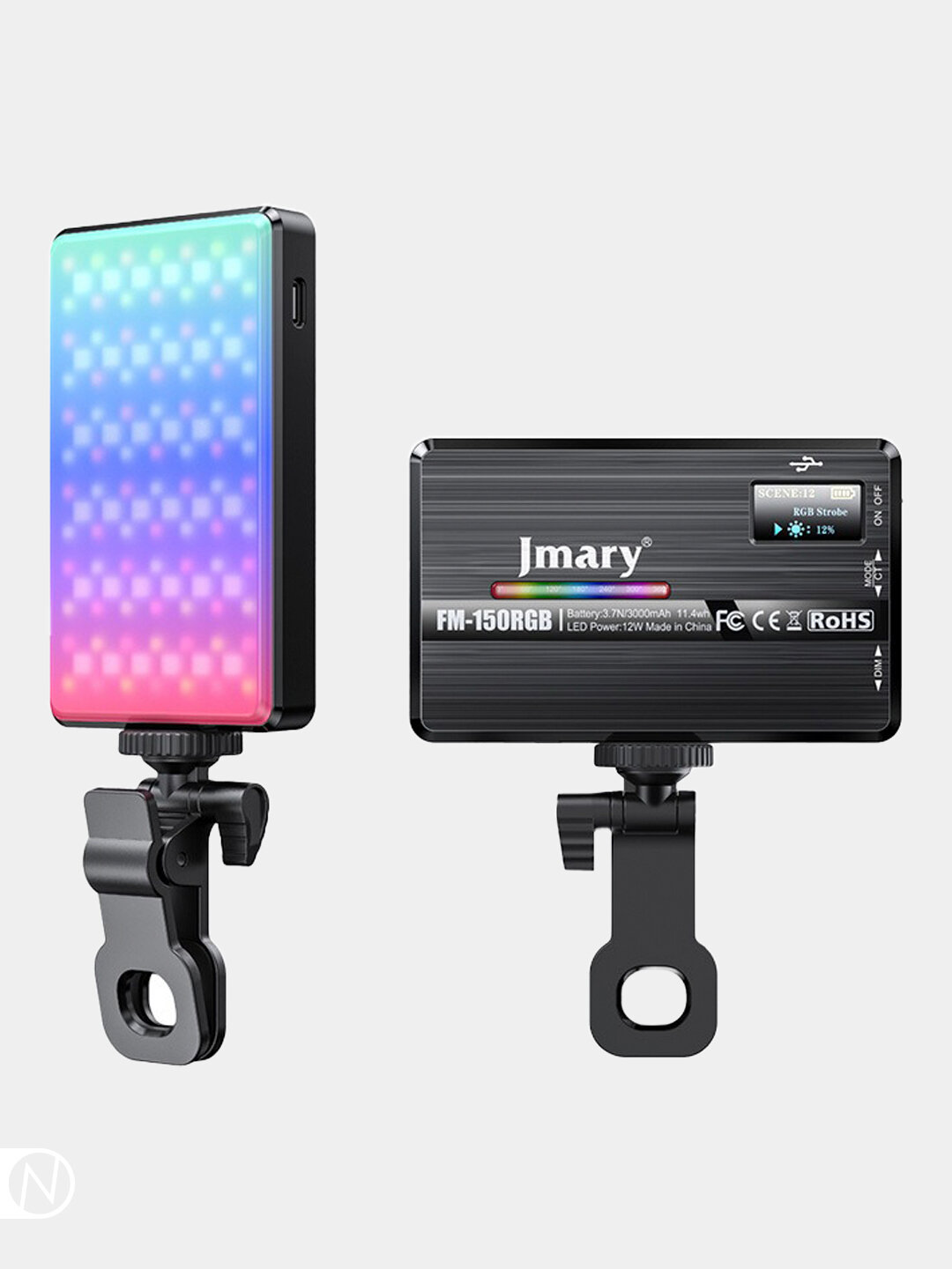 Светодиодная RGB-лампа JMARY FM-150RGB, 150 Вт — профессиональный студийный свет для фото, видео и стриминга