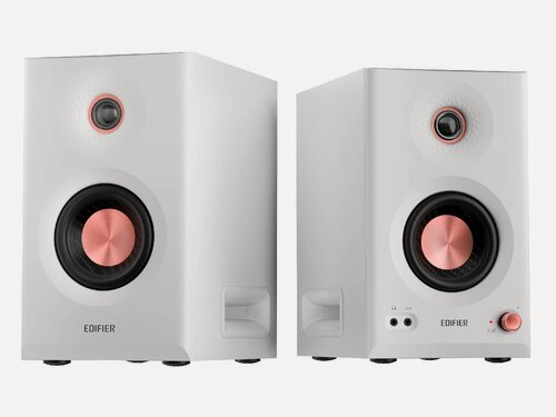 Изображение товара Студийные мониторы EDIFIER MR5, трехполосные, 110 Вт, BT 6.0 LDAC, SBC (белый) EU адаптер питания, 1 год гарантия