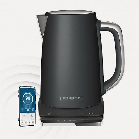 Изображение товара Чайник Polaris PWK 1755CAD WIFI IQ Home Grey Электрочайник Серый