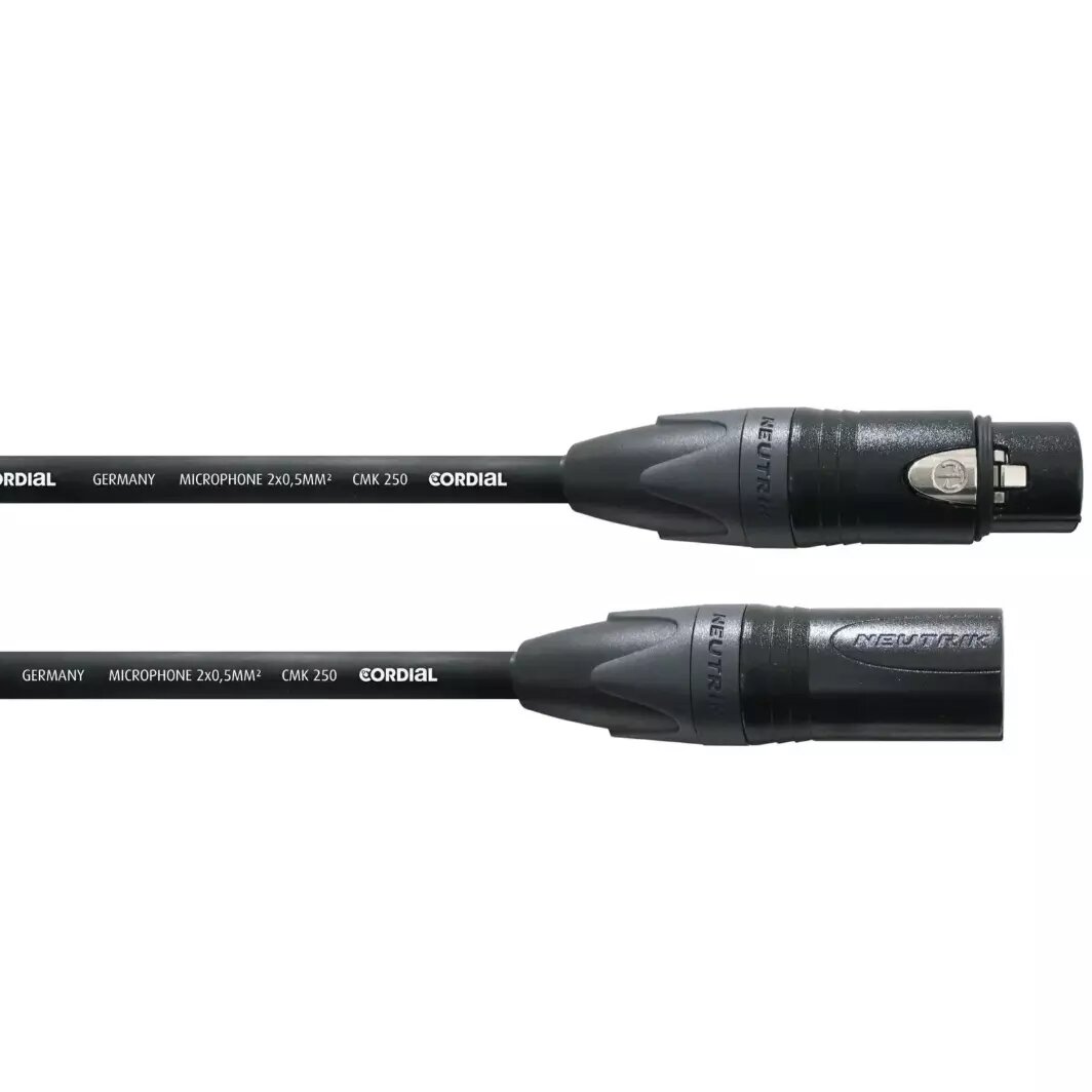 Кабель аудио 1xXLR - 1xXLR Cordial CSM 10 FM-GOLD 250 10.0m, катушка