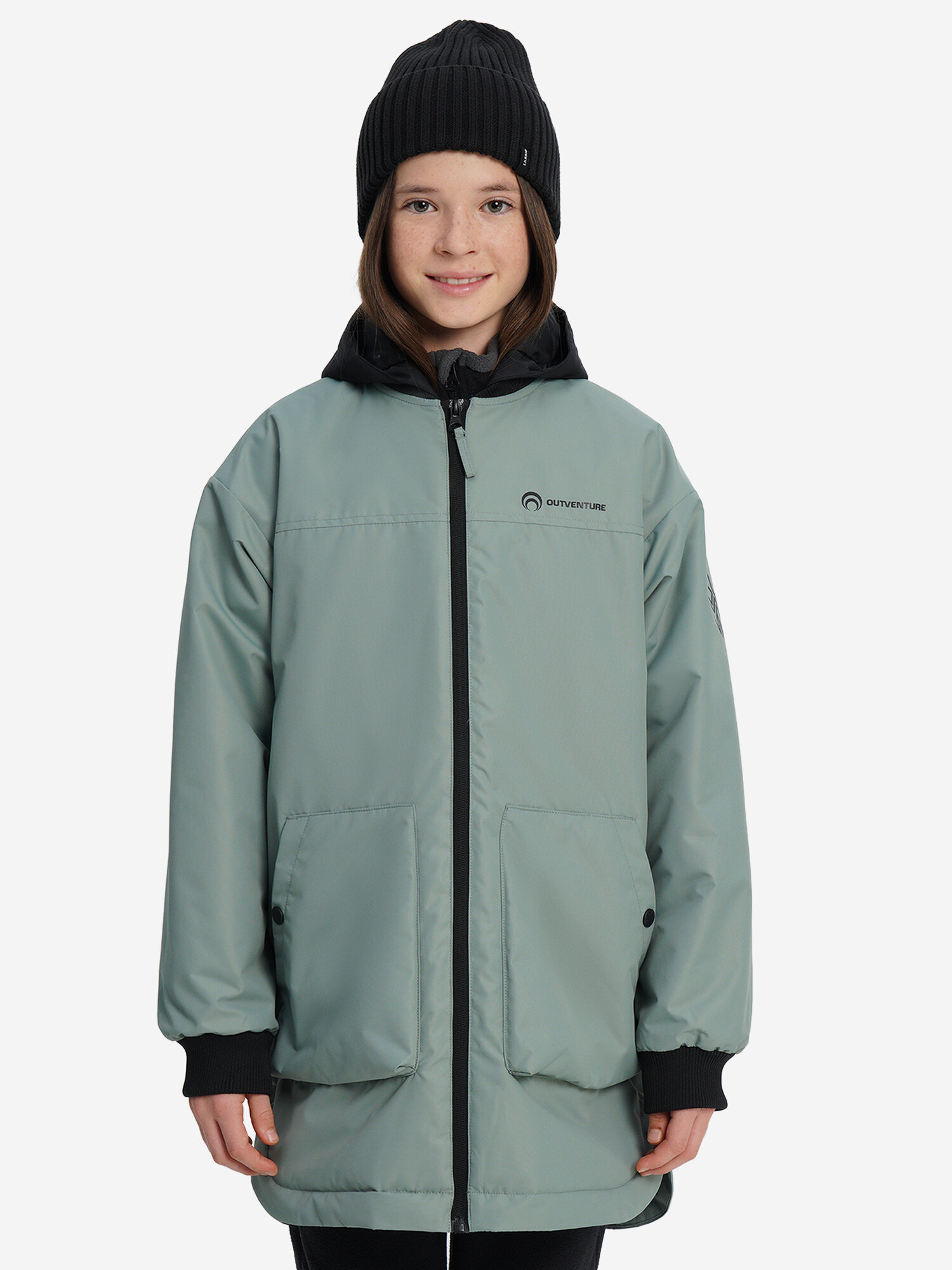 Куртка OUTVENTURE, размер 152-158, оливковый — фото 1