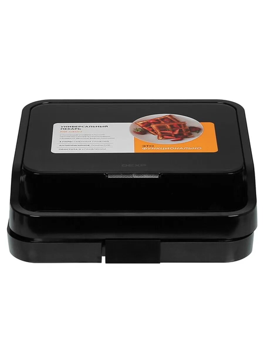 Пекарь DEXP MB-G8503, 3 панели, антипригарное покрытие, черный — фото 1