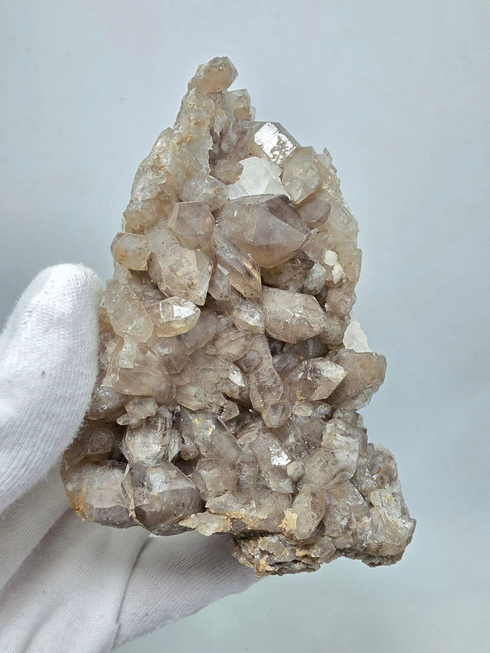 Друза дымчатого кварца 121 мм, 430 г. — фото 1